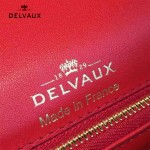 Delvaux-031 Sellier Brillant鱷魚紋牛皮 小羊皮內裏可調節肩帶原裝禮盒橫款手提單肩斜挎包