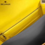 Delvaux-06 春夏專櫃定制款Brillant 彩虹系列白色原版牛皮手提單肩包