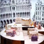 Delvaux-06-3 春夏專櫃定制款Brillant 彩虹系列白色原版鱷魚紋手提單肩包