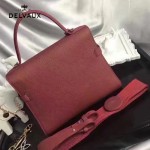 Delvaux-033 全新牛頸紋TP系列配粗肩背手提單肩包