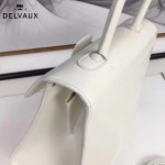 Delvaux-05-7 復古風brilliant 白色原版BOX光面牛皮大號手提單肩包