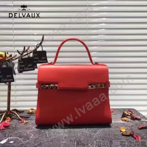 Delvaux-034-3 全新TP系列swift小牛皮配粗肩背手提單肩包