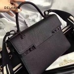 Delvaux-033-3 全新牛頸紋TP系列配粗肩背手提單肩包