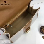 Delvaux-011 最新爆款純手工編織絲麻配原版牛皮橫款大號手提單肩包