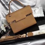 Delvaux-033-2 全新牛頸紋TP系列配粗肩背手提單肩包