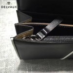 Delvaux-20-2 名媛必備Brillan Frence Box原單黑白配牛皮翻蓋長款錢包