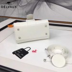 Delvaux-04-9 時尚復古brilliant 白色原版BOX光面牛皮手提單肩包