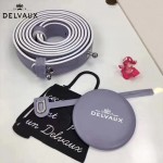 Delvaux-05-2 復古風brilliant 芋頭色原版BOX光面牛皮大號手提單肩包