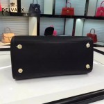 Delvaux-19-3 潮人必備新款brillant黑色原版牛皮豎款大號手提單肩包