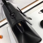 Delvaux-05-5 復古風brilliant 黑色原版BOX光面牛皮大號手提單肩包