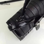 Delvaux-03-3 皇室御用手工編織原版胎牛皮配綿羊皮豎款大號手袋