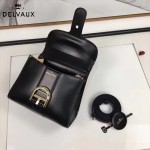 Delvaux-04-4 時尚復古brilliant 黑色原版BOX光面牛皮手提單肩包