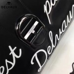 Delvaux-016 唐嫣蕾哈娜同款限量版Le Brillant原單字母塗鴉大號手袋
