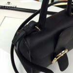 Delvaux-017-3 人氣熱銷brillant黑色原版粒面牛皮手提單肩包