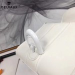 Delvaux-04-9 時尚復古brilliant 白色原版BOX光面牛皮手提單肩包
