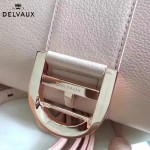 Delvaux-18-2 名媛必備brillant粉色原版粒面牛皮橫款大號手袋