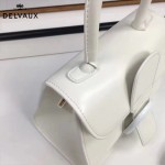 Delvaux-04-9 時尚復古brilliant 白色原版BOX光面牛皮手提單肩包