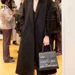 Delvaux-016 唐嫣蕾哈娜同款限量版Le Brillant原單字母塗鴉大號手袋