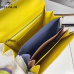 Delvaux-06 春夏專櫃定制款Brillant 彩虹系列白色原版牛皮手提單肩包