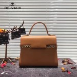 Delvaux-034-2 全新TP系列swift小牛皮配粗肩背手提單肩包