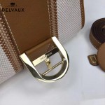 Delvaux-010 最新爆款純手工編織絲麻配原版牛皮小號手提單肩包
