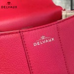 Delvaux-017-2 人氣熱銷brillant紅色原版粒面牛皮手提單肩包