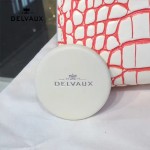 Delvaux-030-3 Sellier Brillant鱷魚紋牛皮 小羊皮內裏可調節肩帶原裝禮盒手提單肩斜挎包