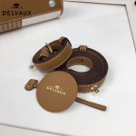 Delvaux-011 最新爆款純手工編織絲麻配原版牛皮橫款大號手提單肩包
