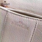 Delvaux-18-2 名媛必備brillant粉色原版粒面牛皮橫款大號手袋
