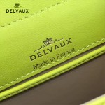 Delvaux-031-4 Sellier Brillant鱷魚紋牛皮 小羊皮內裏可調節肩帶原裝禮盒橫款手提單肩斜挎包