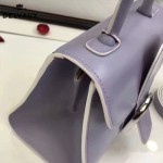 Delvaux-04-2 時尚復古brilliant 芋頭色原版BOX光面牛皮手提單肩包