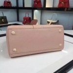 Delvaux-013-5 百搭新款手工車線brillan裸粉色原版TOGO皮豎款大號手袋