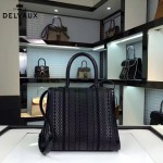 Delvaux-03-3 皇室御用手工編織原版胎牛皮配綿羊皮豎款大號手袋