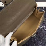 Delvaux-18-5 名媛必備brillant深灰色原版粒面牛皮橫款大號手袋