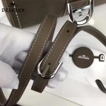 Delvaux-013-2 百搭新款手工車線brillan深灰色原版TOGO皮豎款大號手袋