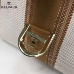 Delvaux-012 最新爆款純手工編織絲麻配原版牛皮豎款大號手提單肩包