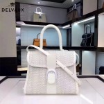 Delvaux-03-2 皇室御用手工編織原版胎牛皮配綿羊皮豎款大號手袋