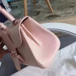 Delvaux-017-4 人氣熱銷brillant粉色原版粒面牛皮手提單肩包