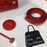 Delvaux-04-10 時尚復古brilliant 紅色原版BOX光面牛皮手提單肩包