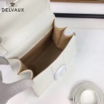 Delvaux-04-9 時尚復古brilliant 白色原版BOX光面牛皮手提單肩包