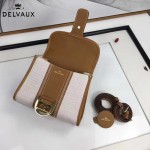 Delvaux-010 最新爆款純手工編織絲麻配原版牛皮小號手提單肩包
