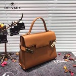 Delvaux-034-2 全新TP系列swift小牛皮配粗肩背手提單肩包