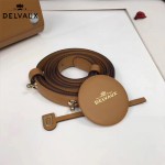 Delvaux-05-6 復古風brilliant 土黃色原版BOX光面牛皮大號手提單肩包