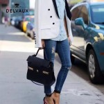 Delvaux-034-4 全新TP系列swift小牛皮配粗肩背手提單肩包