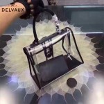Delvaux-09 春夏時尚限量版brilliant X-ray原單透明果凍包大號手提包