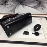 Delvaux-016 唐嫣蕾哈娜同款限量版Le Brillant原單字母塗鴉大號手袋