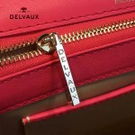 Delvaux-030-4 Sellier Brillant鱷魚紋牛皮 小羊皮內裏可調節肩帶原裝禮盒手提單肩斜挎包