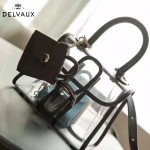 Delvaux-08 專櫃限量版brilliant X-ray原單透明果凍包手提單肩包