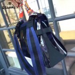 Delvaux-23 左岸瀟同款TEMPETE DARK NIGHT原單深普魯士藍色透明材質手提單肩包