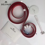 Delvaux-22 專櫃最新brillant純白印度紅遍原版粒面牛皮手提單肩包